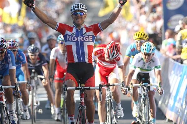 2010 Elite Mens World Road Race - Thor Wins 2010 Elite Mens World Road Race - Thor Wins